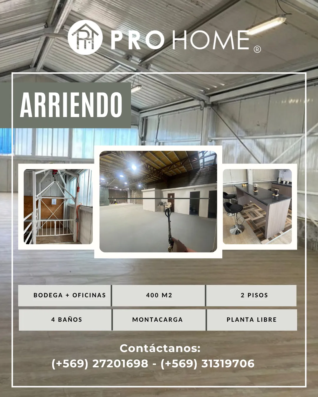 Arriendo Bodega Industrial 320 m² + Oficinas - Antofagasta — foto 1 de 9
